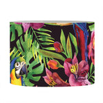 Watercolor Parrot Pattern Print Drum Lamp Shade