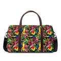 Watercolor Parrot Pattern Print Duffel Bag