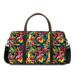 Watercolor Parrot Pattern Print Duffle Bag
