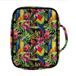 Watercolor Parrot Pattern Print Front Pocket Bible Bag