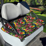 Watercolor Parrot Pattern Print Golf Cart Seat Cover