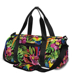 Watercolor Parrot Pattern Print Gym Bag