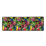 Watercolor Parrot Pattern Print Long Kitchen Mat