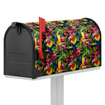 Watercolor Parrot Pattern Print Mailbox Cover