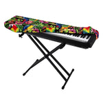 Watercolor Parrot Pattern Print Piano Keyboard Cover