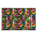 Watercolor Parrot Pattern Print Placemat