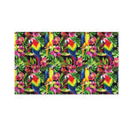 Watercolor Parrot Pattern Print Polyester Flag