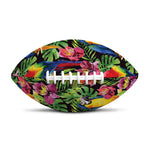 Watercolor Parrot Pattern Print Rugby Ball
