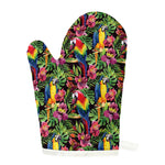 Watercolor Parrot Pattern Print Single Oven Mitt