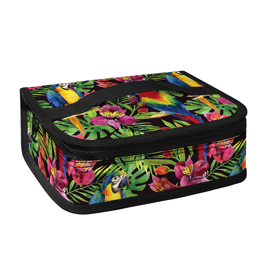 Watercolor Parrot Pattern Print Small Lunch Bag
