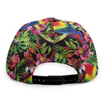 Watercolor Parrot Pattern Print Snapback Cap