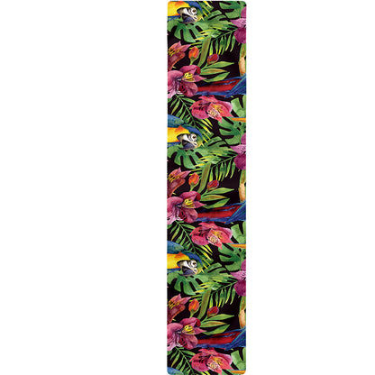 Watercolor Parrot Pattern Print Table Runner
