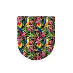 Watercolor Parrot Pattern Print Toilet Lid Cover
