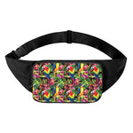 Watercolor Parrot Pattern Print Waist Bag