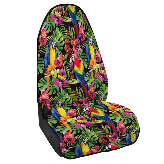 Watercolor Parrot Pattern Print Waterproof Car Seat Cover