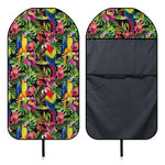 Watercolor Parrot Pattern Print Waterproof Car Seat Cover
