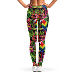 Watercolor Parrot Pattern Print Women's Leggings
