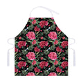 Watercolor Peony Pattern Print Adjustable Apron