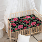 Watercolor Peony Pattern Print Baby Crib Sheet
