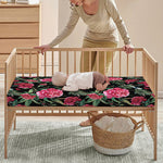 Watercolor Peony Pattern Print Baby Crib Sheet