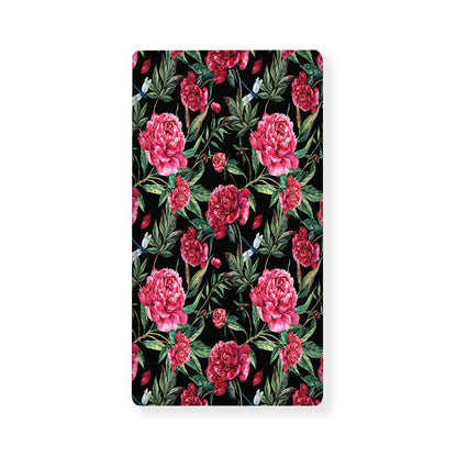 Watercolor Peony Pattern Print Baby Crib Sheet