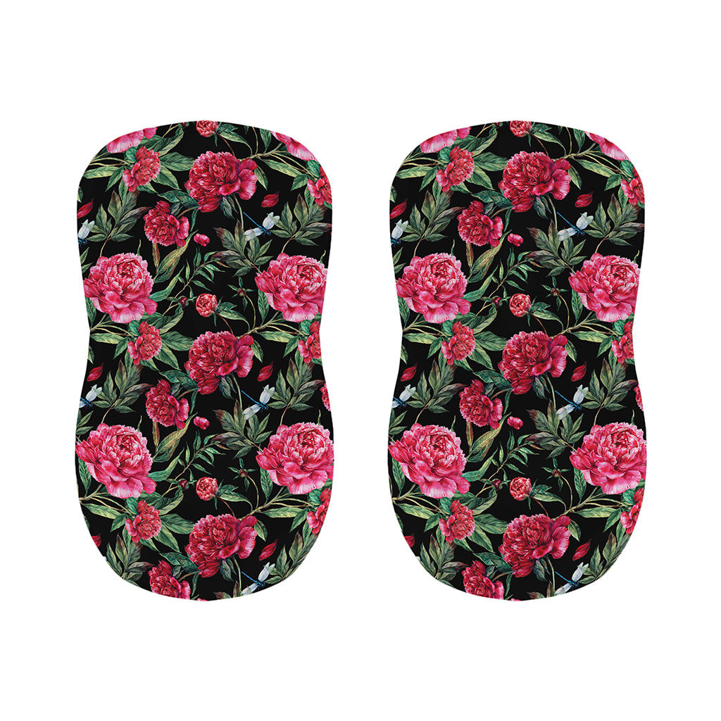 Watercolor Peony Pattern Print Bar Stool Covers