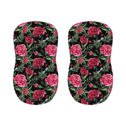 Watercolor Peony Pattern Print Bar Stool Covers