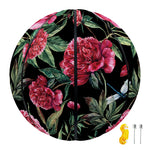 Watercolor Peony Pattern Print Basketball