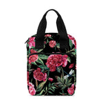 Watercolor Peony Pattern Print Bible Tote Bag