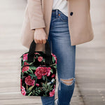 Watercolor Peony Pattern Print Bible Tote Bag
