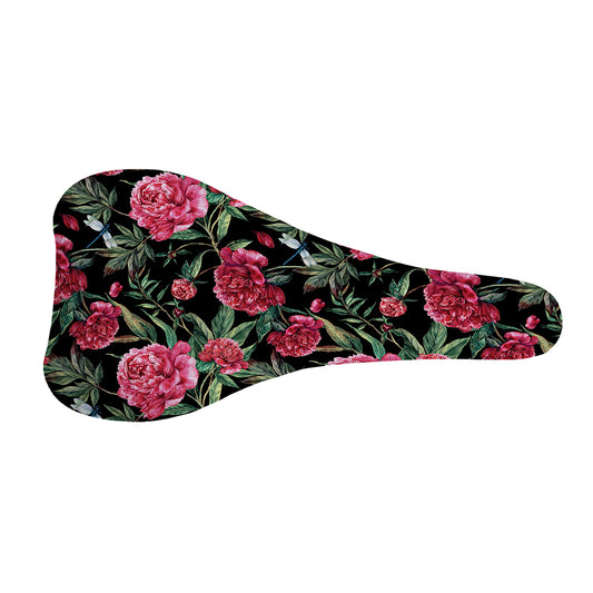 Watercolor Peony Pattern Print Bicycle Seat Cover