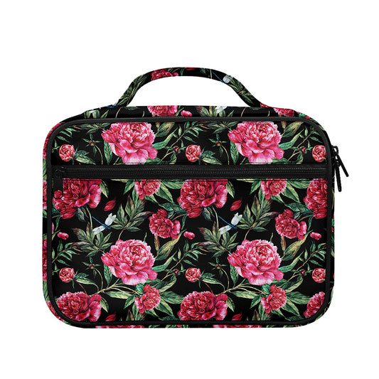 Watercolor Peony Pattern Print Briefcase Bible Bag