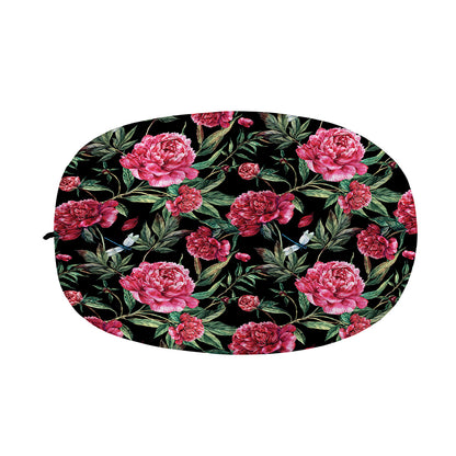 Watercolor Peony Pattern Print Car Side Mirror Covers