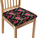 Watercolor Peony Pattern Print Chair Cushion Cover