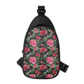 Watercolor Peony Pattern Print Sling Bag