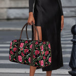 Watercolor Peony Pattern Print Duffle Bag
