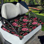 Watercolor Peony Pattern Print Golf Cart Seat Cover