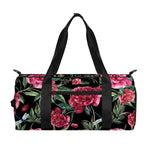Watercolor Peony Pattern Print Gym Bag