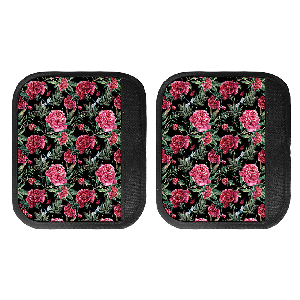 Watercolor Peony Pattern Print Handle Covers