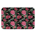 Watercolor Peony Pattern Print Indoor Door Mat