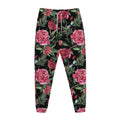 Watercolor Peony Pattern Print Jogger Pants