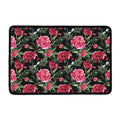 Watercolor Peony Pattern Print Kitchen Mat