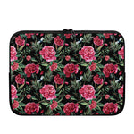 Watercolor Peony Pattern Print Laptop Sleeve