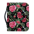 Watercolor Peony Pattern Print Leather Bible Cover