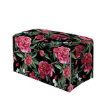 Watercolor Peony Pattern Print Leather Tissue Box Cover