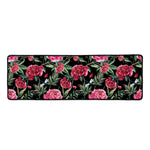 Watercolor Peony Pattern Print Long Kitchen Mat