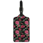 Watercolor Peony Pattern Print Luggage Tag