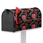 Watercolor Peony Pattern Print Mailbox Cover