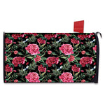 Watercolor Peony Pattern Print Mailbox Cover