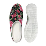 Watercolor Peony Pattern Print Mesh Casual Shoes